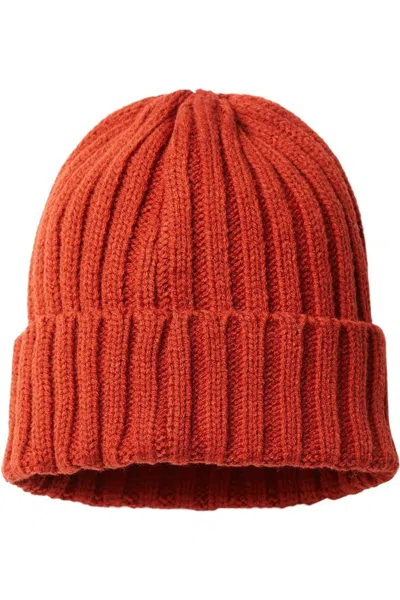 Atlantis Headwear Sustainable Cable Knit In Red