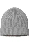 Atlantis Headwear Sustainable Fine Rib Cuffed Beanie In Grey
