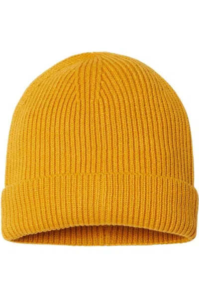 Atlantis Headwear Sustainable Fine Rib Cuffed Beanie In Multi