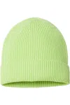 Atlantis Headwear Sustainable Fine Rib Cuffed Beanie In Multi