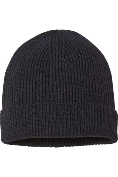 Atlantis Headwear Sustainable Fine Rib Cuffed Beanie In Neutral