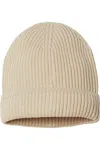 Atlantis Headwear Sustainable Finish Edge Cuffed Beanie In Beige