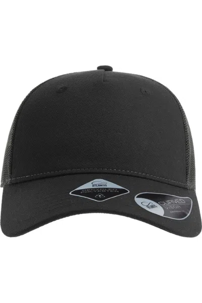 Atlantis Headwear Sustainable Five-panel Trucker Cap In Gray