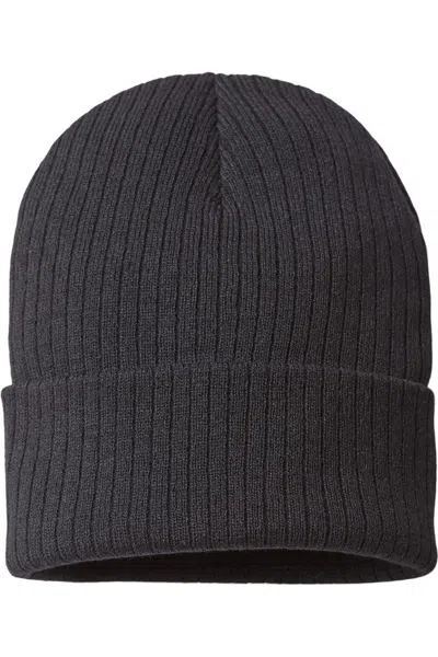 Atlantis Headwear Sustainable Rib Knit In Black