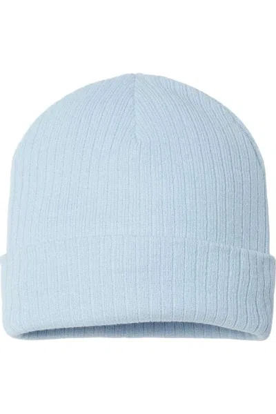 Atlantis Headwear Sustainable Rib Knit In Blue