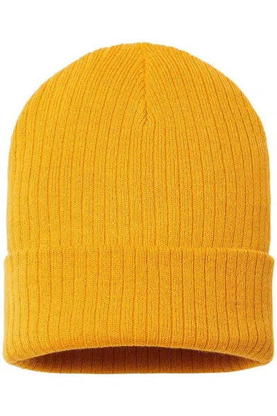 Atlantis Headwear Sustainable Rib Knit In Yellow