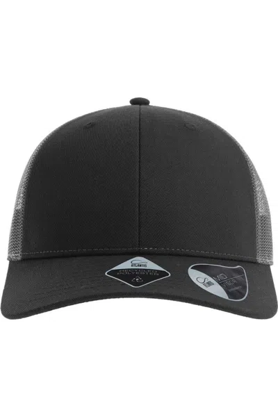 Atlantis Headwear Sustainable Trucker Cap In Black