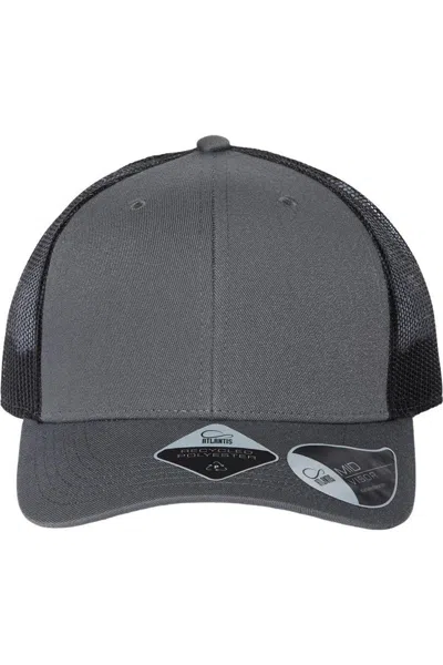 Atlantis Headwear Sustainable Trucker Cap In Grey