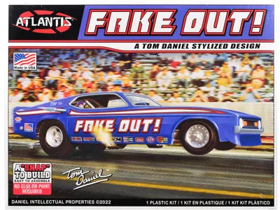 Atlantis Model Kit Tom Daniel's "fake Out!" Classic Funny Car (snap-to-build) 1/32 Scale Model By  In Blue