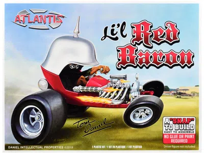 Atlantis Model Kit Tom Daniel's Lil' Red Baron Show Rod (snap-to-build) 1/32 Scale Model By  In Multi