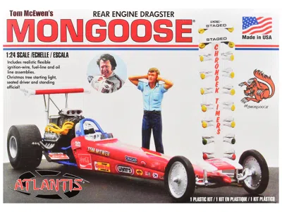Atlantis Skill 2 Model Kit Tom Mcewen's "mongoose" Rear Engine Dragster 1/24 Scale Model By  In Multi