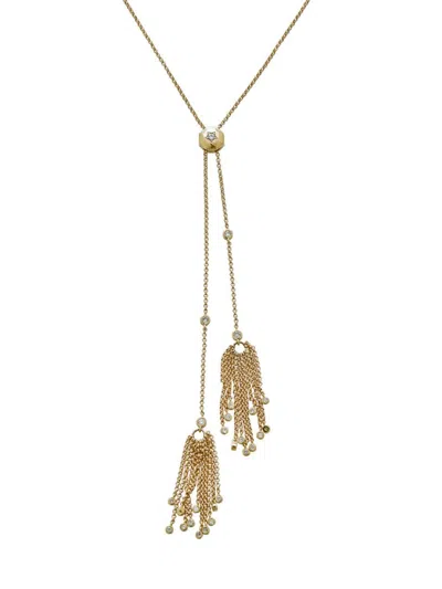 Atlas Fine Women's 14k Yellow Gold & 0.39 Tcw Diamond Tassel Necklace