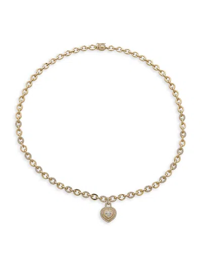 Atlas Fine Women's 14k Yellow Gold & 2.50 Tcw Diamond Heart Pendant Necklace