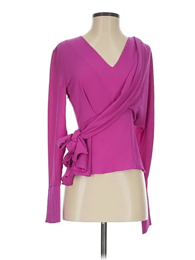 Pre-owned Atlein Collective Long Sleeve Blouse In Pink