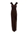 Atlein Cut-out Maxi Dress In Black