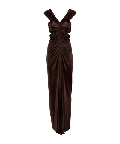 ATLEIN CUT-OUT MAXI DRESS
