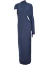 Atlein Cut-out Maxi Dress In Blue