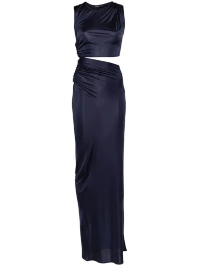 Atlein Cut-out Maxi Dress In Black