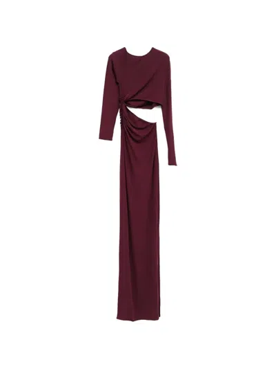 Atlein Cut-out Maxi Dress In Red