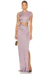 Atlein Woman Maxi Dress Lilac Size 8 Viscose In Purple