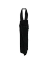 Atlein Open Draped Gown In Black