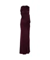 Atlein Draped Maxi Dress In Black