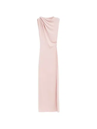 Atlein Draped Maxi Dress In Pink