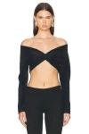 Atlein Draped Sleeveless Pleated Top In Black