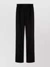 Atlein Grain Fined Straight Leg Tailoring Pants In Black
