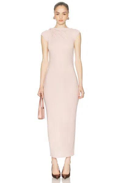 Atlein Halter Neck Dress In Pink