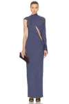 Atlein Cut-out Maxi Dress In Ardoise