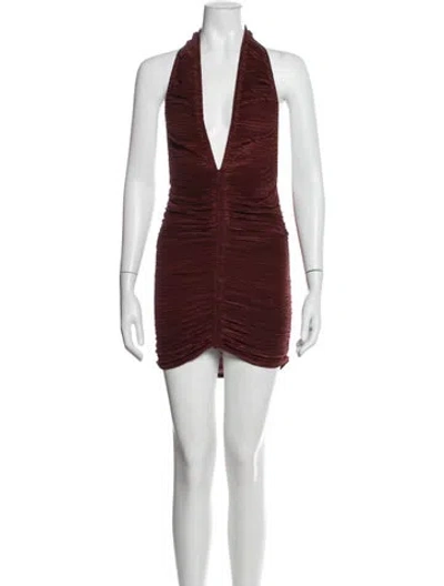 Pre-owned Atlein Nylon Mini Dress In Red