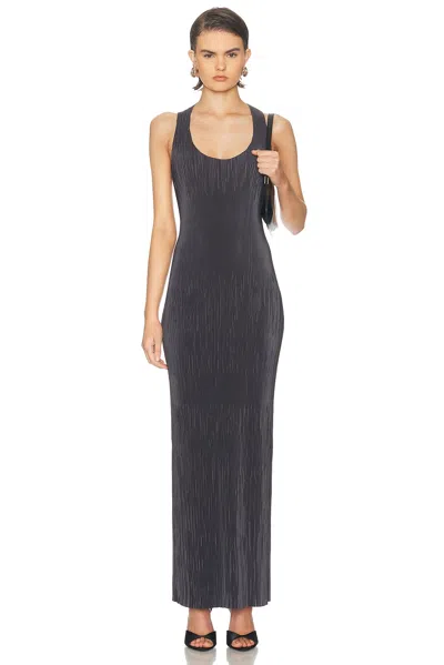 Atlein Pleated Dress In Gray