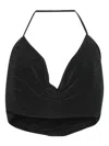 Atlein Pleated Top In Black