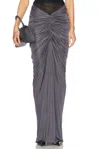 Atlein Ruched Pocket Long Skirt