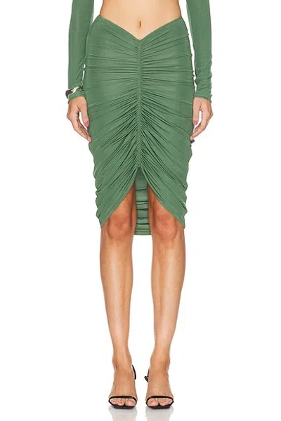 Atlein Ruched Short Skirt In Mousse
