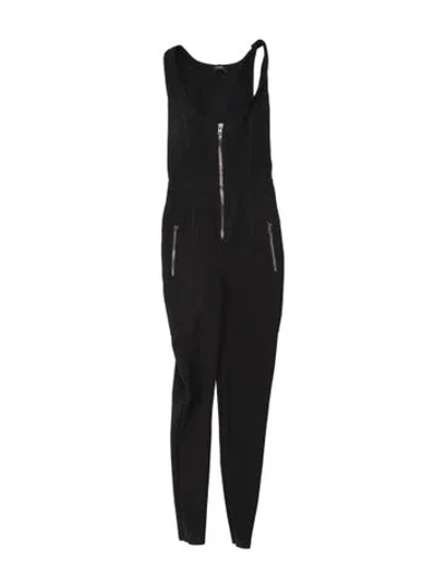 Pre-owned Atlein Scoop Neck Jumpsuit In Black