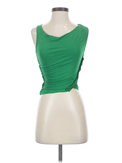 Pre-owned Atlein Sleeveless Top Green Strapless Neckline Tops