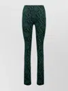 Atlein Green Snake Print Slim Straight Leg Pants In Green