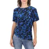 Atlein Velet Gatherside Top In Blue