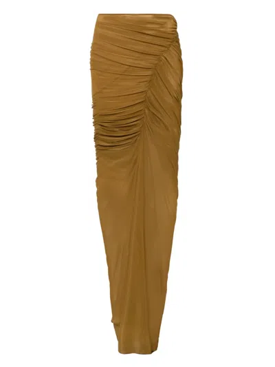 Atlein Voile Maxi Skirt In Brown