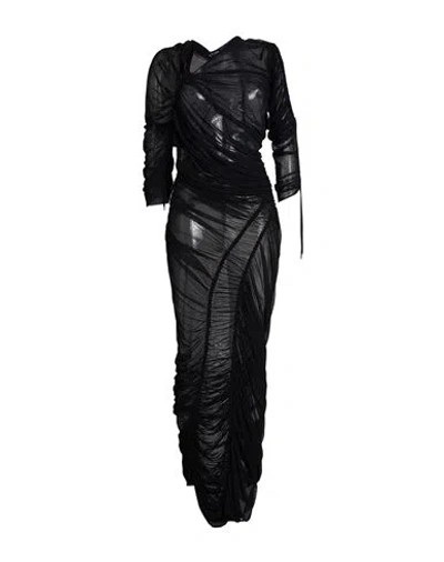 Atlein Woman Maxi Dress Black Size 8 Polyamide, Elastane