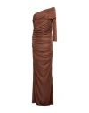 Atlein Woman Maxi Dress Brown Size 4 Viscose