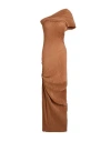 Atlein Woman Maxi Dress Brown Size 6 Pes In Brown