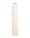 Atlein Woman Maxi Dress Ivory Size 6 Viscose, Elastane In White