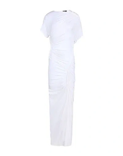 Atlein Woman Maxi Dress Ivory Size 6 Viscose, Elastane In White