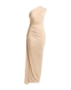 Atlein Woman Maxi Dress Khaki Size 6 Viscose, Elastane In Beige