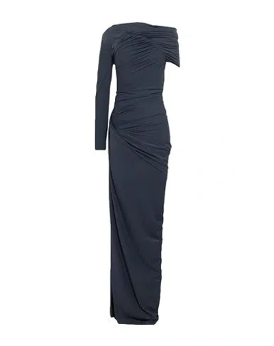 Atlein Woman Maxi Dress Navy Size 6 Viscose In Blue