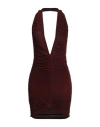 Atlein Woman Mini Dress Burgundy Size 6 Polyester In Red
