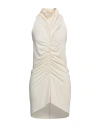 Atlein Woman Mini Dress Ivory Size 4 Viscose, Elastane In White